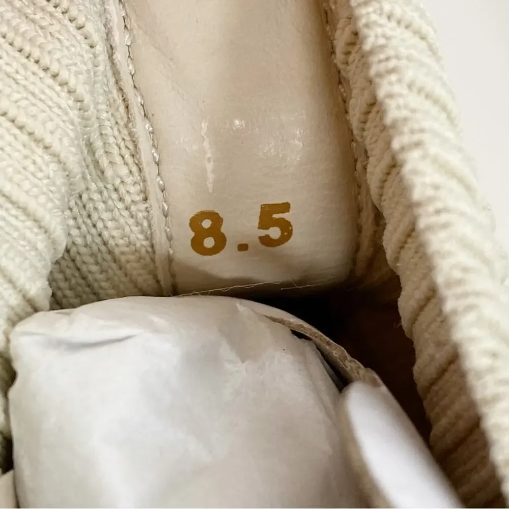 EVERLANE The Day Glove Ribbed Round Toe Pull On Sock Boot in Bone - Picture 8 of 10